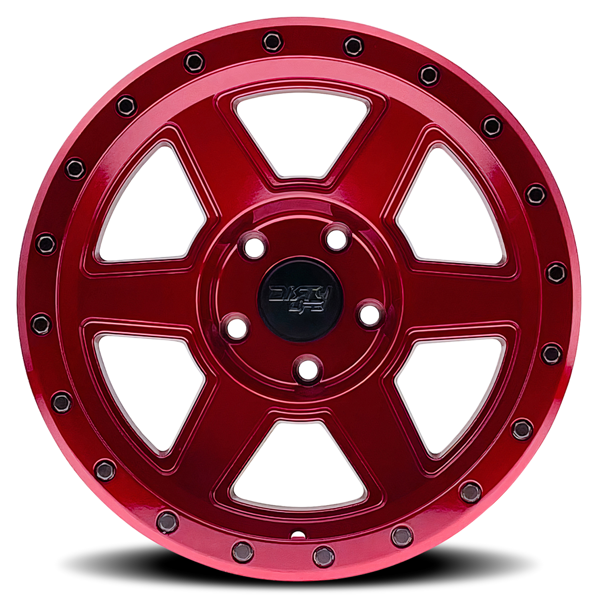 DIRTY LIFE COMPOUND GLOSS CRIMSON CANDY RED | 17x9 | 5-127 | -38mm | 9315-7973R38