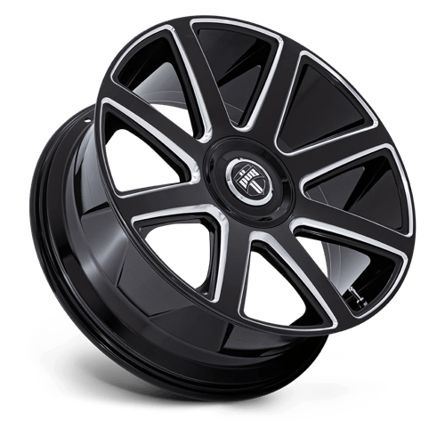 DUB 1PC | DC273 PULL | 24.0x10.00 | 5X115/5X120 | 15 | GLOSS BLACK MILLED