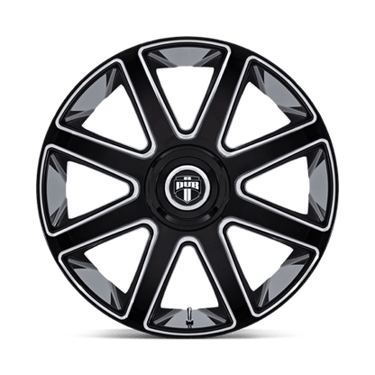 DUB 1PC | DC273 PULL | 24.0x9.00 | 5X115/5X120 | 15 | GLOSS BLACK MILLED