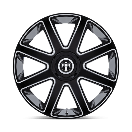DUB 1PC | DC273 PULL | 24.0x10.00 | 5X115/5X120 | 15 | GLOSS BLACK MILLED
