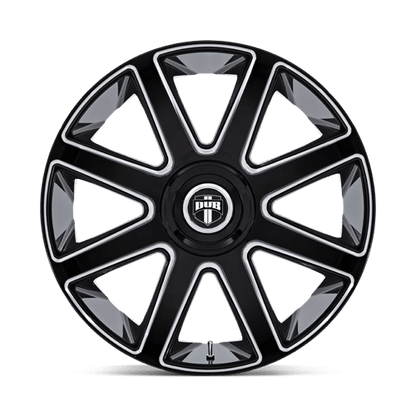 DUB 1PC | DC273 PULL | 24.0x10.00 | 5X115/5X120 | 15 | GLOSS BLACK MILLED