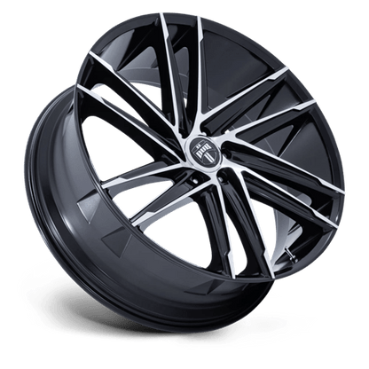 DUB 1PC | DC275 BLAZE | 24.0x10.00 | 6X139.7 | 25 | GLOSS BLACK W/ MACHINED FACE