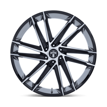 DUB 1PC | DC275 BLAZE | 24.0x10.00 | 6X135 | 30 | GLOSS BLACK W/ MACHINED FACE