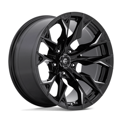 Fuel 1PC | D803 FLAME | 20.0x10.00 | 5X127 | -18 | GLOSS BLACK MILLED