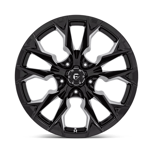 Fuel 1PC | D803 FLAME | 20.0x10.00 | 5X127 | -18 | GLOSS BLACK MILLED