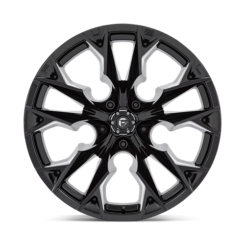 Fuel 1PC | D803 FLAME | 22.0x12.00 | 5X127 | -44 | GLOSS BLACK MILLED