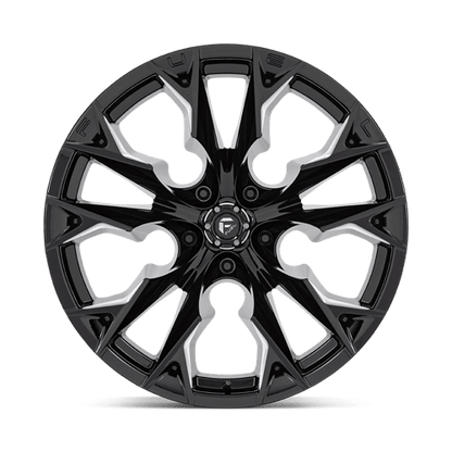 Fuel 1PC | D803 FLAME | 22.0x12.00 | 5X139.7 | -44 | GLOSS BLACK MILLED