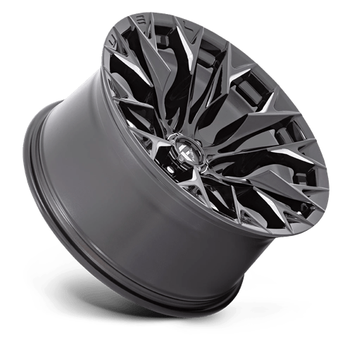 Fuel 1PC | D803 FLAME | 20.0x10.00 | 6X139.7 | -18 | GLOSS BLACK MILLED