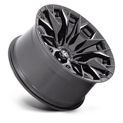 Fuel 1PC | D803 FLAME | 20.0x10.00 | 6X139.7 | -18 | GLOSS BLACK MILLED