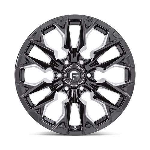 Fuel 1PC | D803 FLAME | 20.0x10.00 | 8X180 | -18 | GLOSS BLACK MILLED