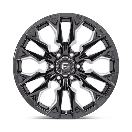 Fuel 1PC | D803 FLAME | 24.0x12.00 | 5X139.7 | -44 | GLOSS BLACK MILLED