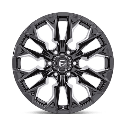 Fuel 1PC | D803 FLAME | 20.0x9.00 | 5X127 | 1 | GLOSS BLACK MILLED