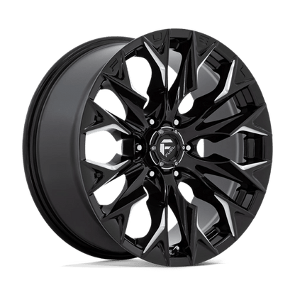 Fuel 1PC | D803 FLAME | 20.0x9.00 | 6X135 | 20 | GLOSS BLACK MILLED