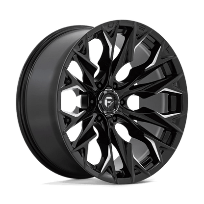 Fuel 1PC | D803 FLAME | 22.0x10.00 | 6X139.7 | -18 | GLOSS BLACK MILLED