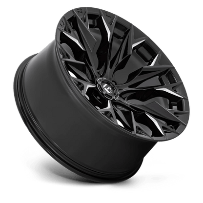 Fuel 1PC | D803 FLAME | 22.0x10.00 | 6X135 | -18 | GLOSS BLACK MILLED