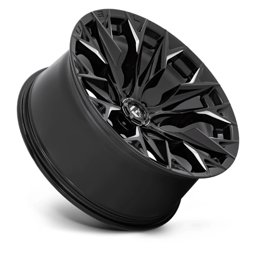 Fuel 1PC | D803 FLAME | 22.0x10.00 | 6X139.7 | -18 | GLOSS BLACK MILLED