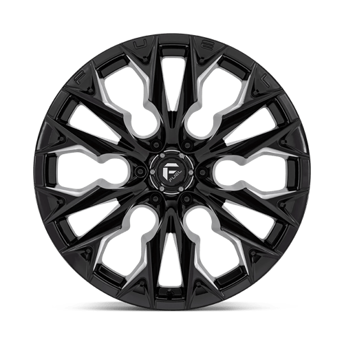 Fuel 1PC | D803 FLAME | 22.0x10.00 | 6X135 | -18 | GLOSS BLACK MILLED