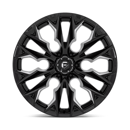 Fuel 1PC | D803 FLAME | 22.0x10.00 | 6X135 | -18 | GLOSS BLACK MILLED