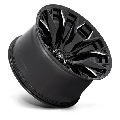 Fuel 1PC | D803 FLAME | 22.0x12.00 | 6X135 | -44 | GLOSS BLACK MILLED