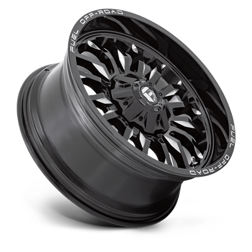 Fuel 1PC | D795 ARC | 22.0x12.00 | 8X165.1 | -44 | GLOSS BLACK MILLED