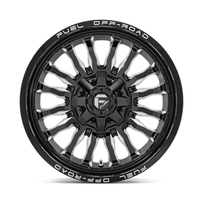 Fuel 1PC | D795 ARC | 22.0x10.00 | 8X165.1 | -18 | GLOSS BLACK MILLED