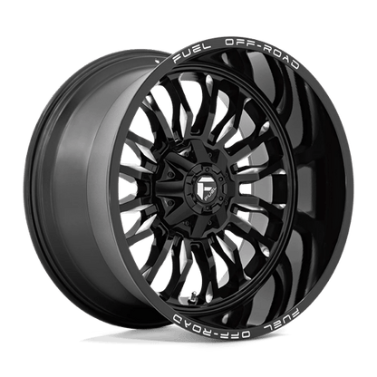 Fuel 1PC | D795 ARC | 22.0x12.00 | 5X114.3/5X127 | -44 | GLOSS BLACK MILLED