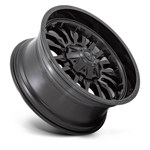Fuel 1PC | D796 ARC | 22.0x12.00 | 8X165.1 | -44 | MATTE BLACK W/ GLOSS BLACK LIP