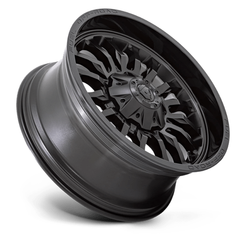 Fuel 1PC | D796 ARC | 22.0x10.00 | 8X170 | -18 | MATTE BLACK W/ GLOSS BLACK LIP