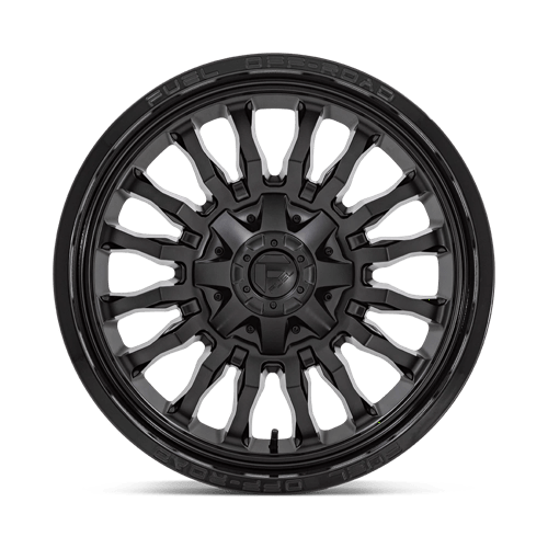 Fuel 1PC | D796 ARC | 20.0x10.00 | 8X180 | -18 | MATTE BLACK W/ GLOSS BLACK LIP
