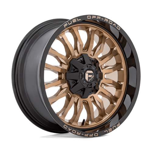 Fuel 1PC | D797 ARC | 20.0x10.00 | 8X165.1 | -18 | PLATINUM BRONZE W/ BLACK LIP