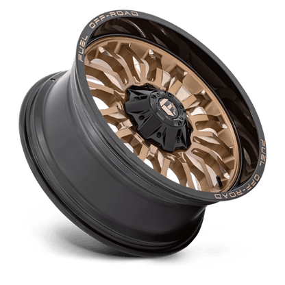 Fuel 1PC | D797 ARC | 20.0x10.00 | 8X165.1 | -18 | PLATINUM BRONZE W/ BLACK LIP