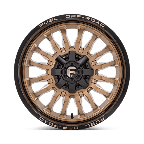 Fuel 1PC | D797 ARC | 22.0x10.00 | 8X170 | -18 | PLATINUM BRONZE W/ BLACK LIP