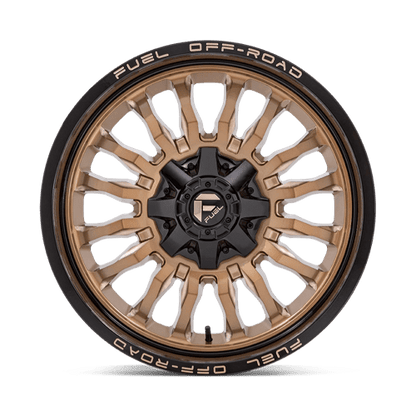 Fuel 1PC | D797 ARC | 22.0x10.00 | 8X170 | -18 | PLATINUM BRONZE W/ BLACK LIP