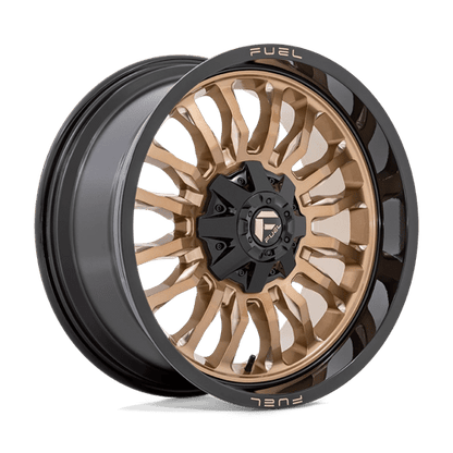 Fuel 1PC | D797 ARC | 20.0x9.00 | 8X165.1 | 1 | PLATINUM BRONZE W/ BLACK LIP