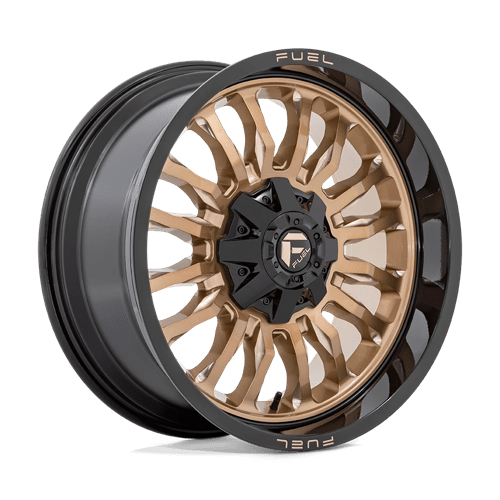 Fuel 1PC | D797 ARC | 20.0x9.00 | 8X180 | 1 | PLATINUM BRONZE W/ BLACK LIP