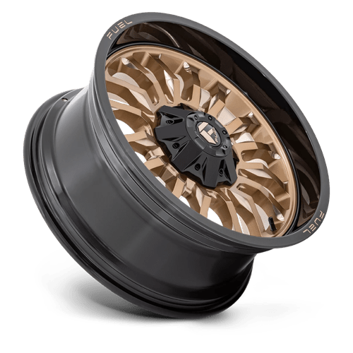 Fuel 1PC | D797 ARC | 20.0x9.00 | 8X180 | 1 | PLATINUM BRONZE W/ BLACK LIP