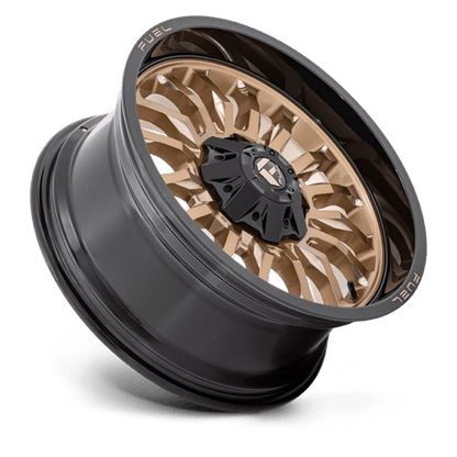 Fuel 1PC | D797 ARC | 20.0x9.00 | 8X180 | 1 | PLATINUM BRONZE W/ BLACK LIP