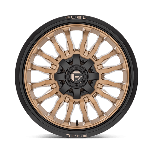 Fuel 1PC | D797 ARC | 20.0x9.00 | 8X165.1 | 1 | PLATINUM BRONZE W/ BLACK LIP