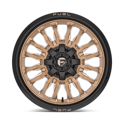 Fuel 1PC | D797 ARC | 20.0x9.00 | 8X165.1 | 1 | PLATINUM BRONZE W/ BLACK LIP