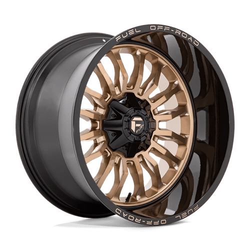 Fuel 1PC | D797 ARC | 22.0x12.00 | 5X114.3/5X127 | -44 | PLATINUM BRONZE W/ BLACK LIP