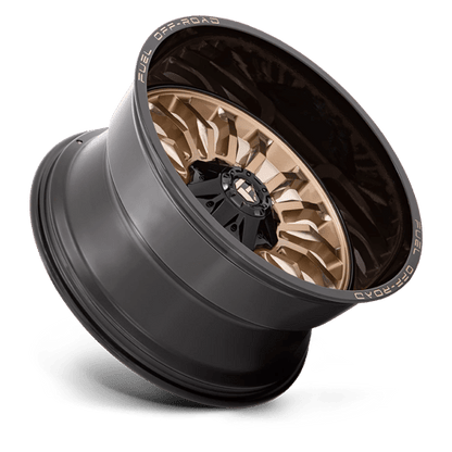 Fuel 1PC | D797 ARC | 22.0x12.00 | 5X114.3/5X127 | -44 | PLATINUM BRONZE W/ BLACK LIP