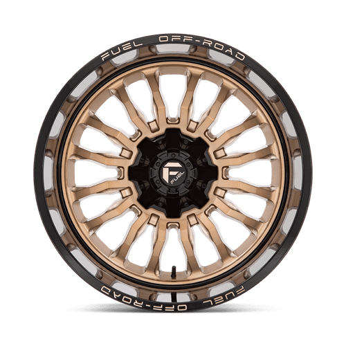 Fuel 1PC | D797 ARC | 22.0x12.00 | 5X114.3/5X127 | -44 | PLATINUM BRONZE W/ BLACK LIP