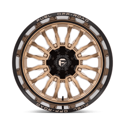 Fuel 1PC | D797 ARC | 22.0x12.00 | 5X114.3/5X127 | -44 | PLATINUM BRONZE W/ BLACK LIP