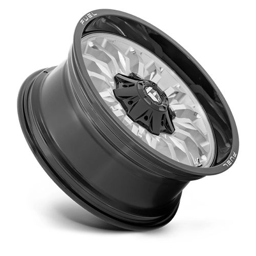 Fuel 1PC | D798 ARC | 20.0x9.00 | 8X170 | 1 | SILVER BRUSH FACE W/ BLK LIP