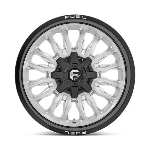 Fuel 1PC | D798 ARC | 20.0x9.00 | 8X170 | 1 | SILVER BRUSH FACE W/ BLK LIP