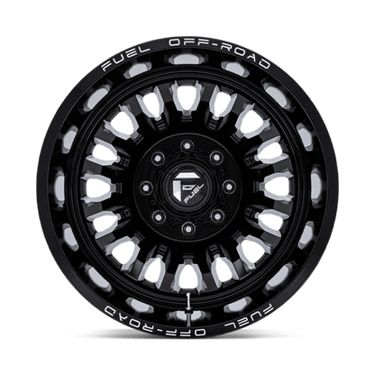 Fuel 1PC | D868 ARC DUALLY | 20.0x8.25 | 8X170 | -201 | GLOSS BLACK MILLED