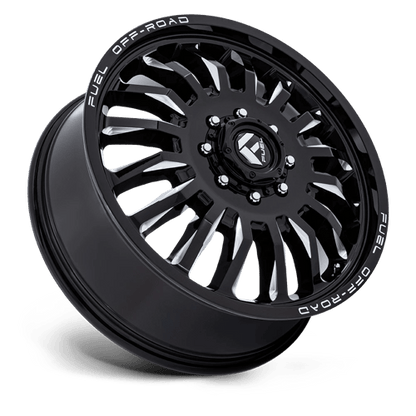 Fuel 1PC | D868 ARC DUALLY | 20.0x8.25 | 8X210 | -246 | GLOSS BLACK MILLED