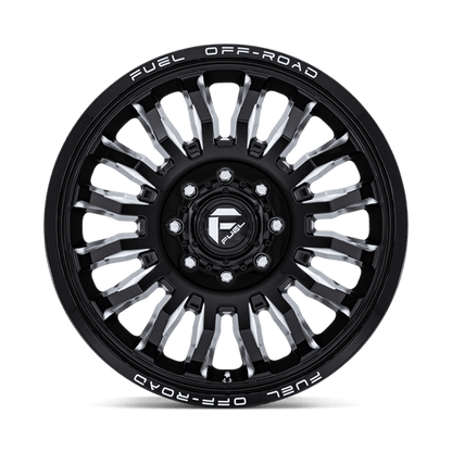 Fuel 1PC | D868 ARC DUALLY | 20.0x8.25 | 8X210 | -246 | GLOSS BLACK MILLED