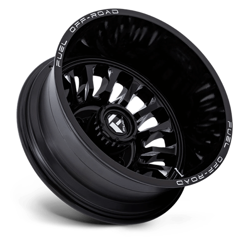 Fuel 1PC | D868 ARC DUALLY | 22.0x8.25 | 8X210 | -201 | GLOSS BLACK MILLED