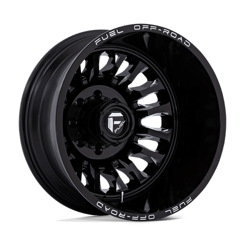 Fuel 1PC | D868 ARC DUALLY | 22.0x8.25 | 8X210 | -227 | GLOSS BLACK MILLED